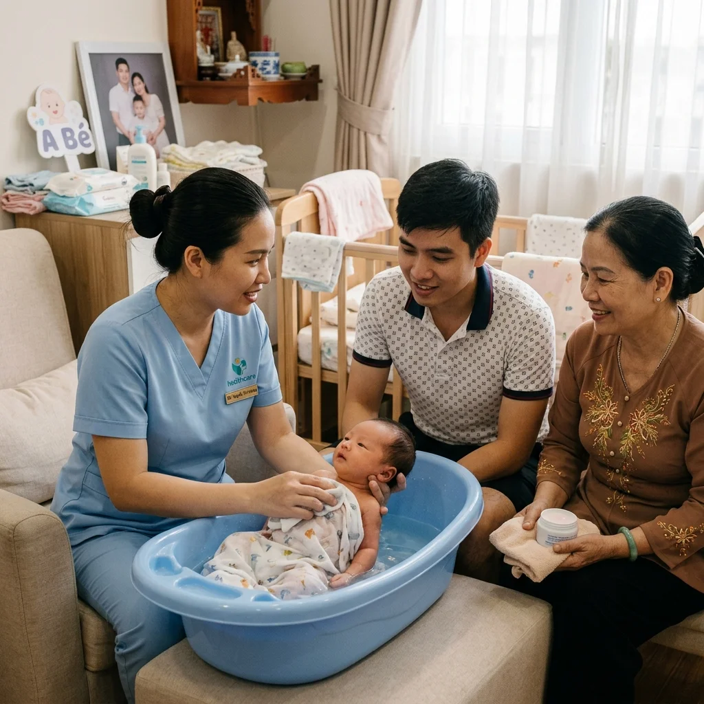 Hướng dẫn chăm sóc mẹ và bé tại nhà